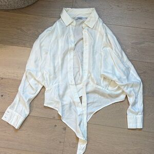 & Other Stories Cream Button-Down Shirt